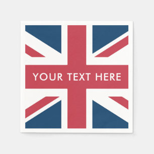 Serviette En Papier Le drapeau britannique Union Jack