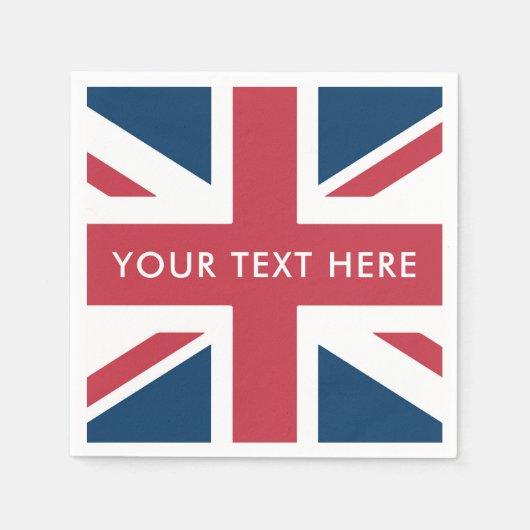 Serviette En Papier Le drapeau britannique Union Jack (Devant)
