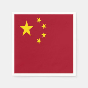 Serviette En Papier Le drapeau de la République populaire de Chine