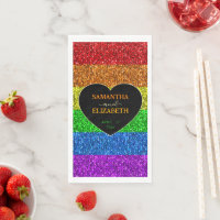 Le drapeau LGBT arc-en-ciel scintille le coeur mar