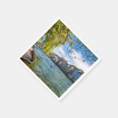 Serviette En Papier Le fleuve Limmat, Zurich (Coin)