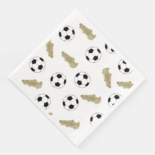 Serviette En Papier Le Football Classique Nettoie Les Ventilateurs De (Coin)