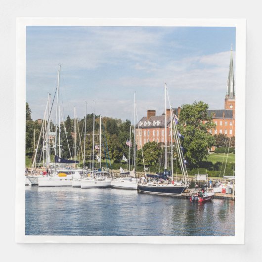 Serviette En Papier Le front de mer d'Annapolis (Devant)