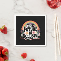Le futur est drapeau arc-en-ciel LGBTQ inclusif ga