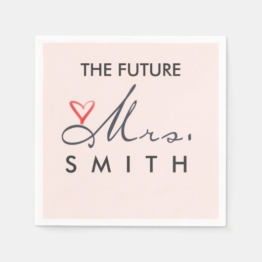 Serviette En Papier Le futur Mme. (Devant)
