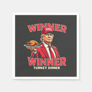 Serviette En Papier Le gagnant du dîner turc Trump Thanksgiving