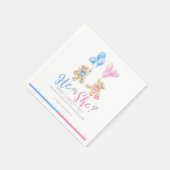 Serviette En Papier Le genre révèle l'ours en peluche sur le thème (Coin)