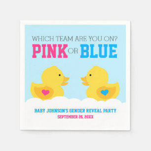 Serviette En Papier Le genre rose ou bleu mignon en caoutchouc