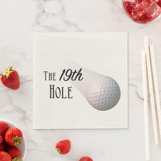 Serviette En Papier Le golf 19th Hole Ball (En situation)