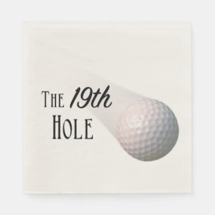 Serviette En Papier Le golf 19th Hole Ball