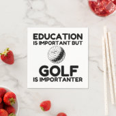 SERVIETTE EN PAPIER LE GOLF EST IMPORTANT (En situation)