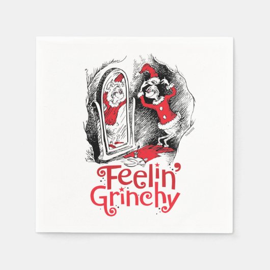Serviette En Papier Le Grinch | Sentiment Grinchy (Devant)