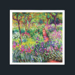 Serviette En Papier Le jardin d'Iris à Giverny par Claude Monet<br><div class="desc">S'il vous plaît visitez mon magasin pour un design plus intéressant et plus de choix de couleurs. => zazzle.com/iwheels*</div>