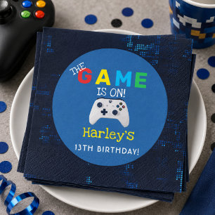 Serviette En Papier Le Jeu Est En Cours ! Jeu vidéo photo personnalisé