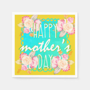 Serviette En Papier Le jour de mère heureux