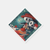 Serviette En Papier Le Jour des amateurs de squelettes morts (Coin)