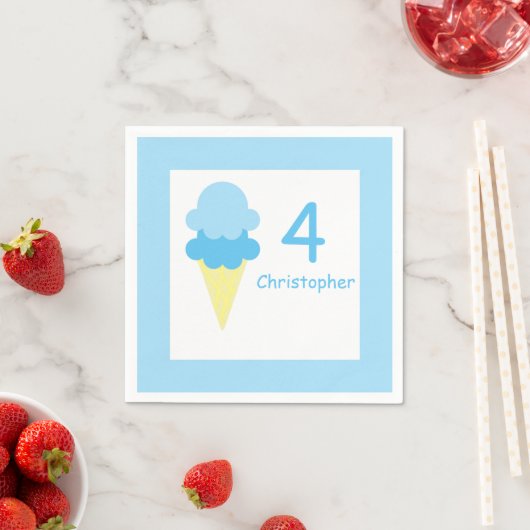 Serviette En Papier Le Jour du Birthday (En situation)