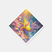 Serviette En Papier Le joyeux Axolotl (Coin)