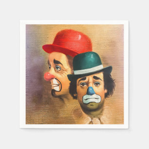 Serviette En Papier Le joyeux clown