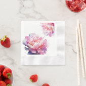 Serviette En Papier Le luxe des pivoines (En situation)