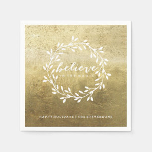 Serviette En Papier Le Magic Gold Shtoujours Napkins