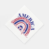 Serviette En Papier Le magnifique arc-en-ciel américain (Coin)