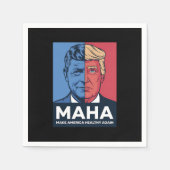 Serviette En Papier Le MAHA rassure l'Amérique Trump 2024 (Devant)