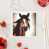 Serviette En Papier Le Majestic Mustang - L'Esprit De Liberté (En situation)