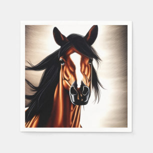 Serviette En Papier Le Majestic Mustang - L'Esprit De Liberté