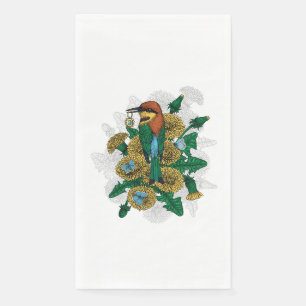 Serviette En Papier Le mangeur d'abeilles avec le pendentif d'or