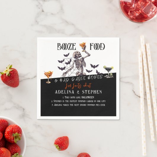 Serviette En Papier Le Mariage gothique Booze nourriture mauvaise dans (En situation)