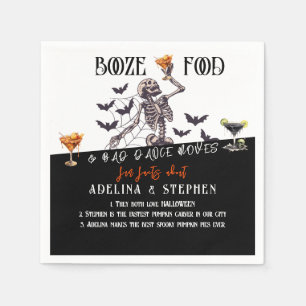 Serviette En Papier Le Mariage gothique Booze nourriture mauvaise dans