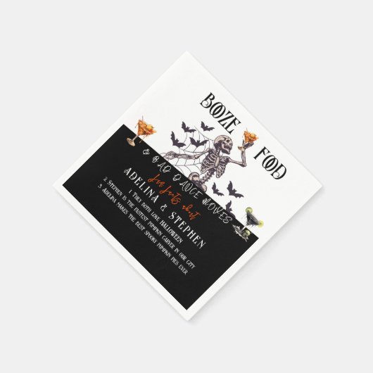 Serviette En Papier Le Mariage gothique Booze nourriture mauvaise dans (Coin)