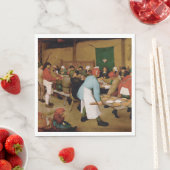 Serviette En Papier Le Mariage paysan par Pieter Bruegel l'Ancien (En situation)
