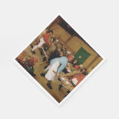 Serviette En Papier Le Mariage paysan par Pieter Bruegel l'Ancien (Coin)