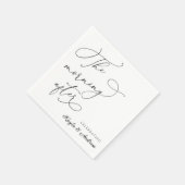 Serviette En Papier Le matin après le Mariage Brunch Napkins (Coin)