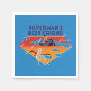 Serviette En Papier Le meilleur ami de Superman