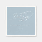 Serviette En Papier LE MEILLEUR JOUR JAMAIS ! Élégant, Mariage (Devant)