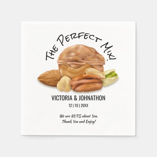Serviette En Papier Le Merci parfait pour mélanger les noix | Traiteme (Devant)