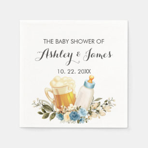 Serviette En Papier Le mignon bébé garçon brasse le Baby shower des