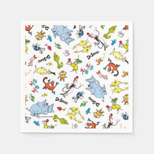 Serviette En Papier Le Monde du motif de Dr Seuss