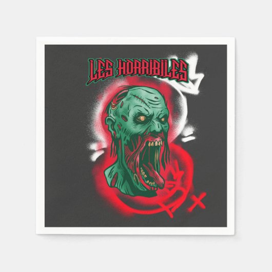 Serviette En Papier Le monstre Horribiles (Devant)