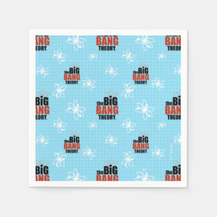 Serviette En Papier Le Motif bleu de la théorie du Big Bang