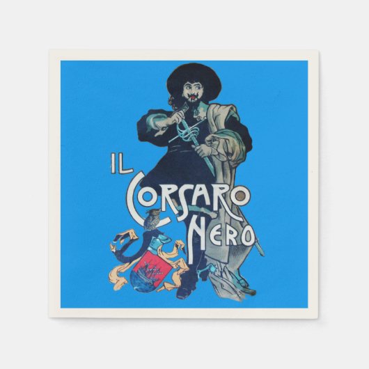 Serviette En Papier LE NOIR CORSAIR gris (Devant)