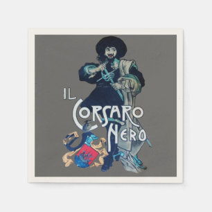 Serviette En Papier LE NOIR CORSAIR gris