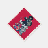 Serviette En Papier LE NOIR COSAIR rouge (Coin)