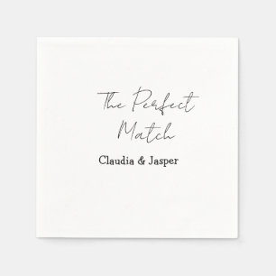 Serviette En Papier Le nom de couple parfait mariage simple couple