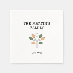 Serviette En Papier le nom de l'arbre de la communauté de la réunion d