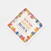 Serviette En Papier Le Nouveau Enfant Sur Le Bloc Met Un Baby shower N (Coin)