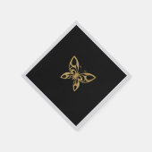 Serviette En Papier Le papillon d'or (Coin)